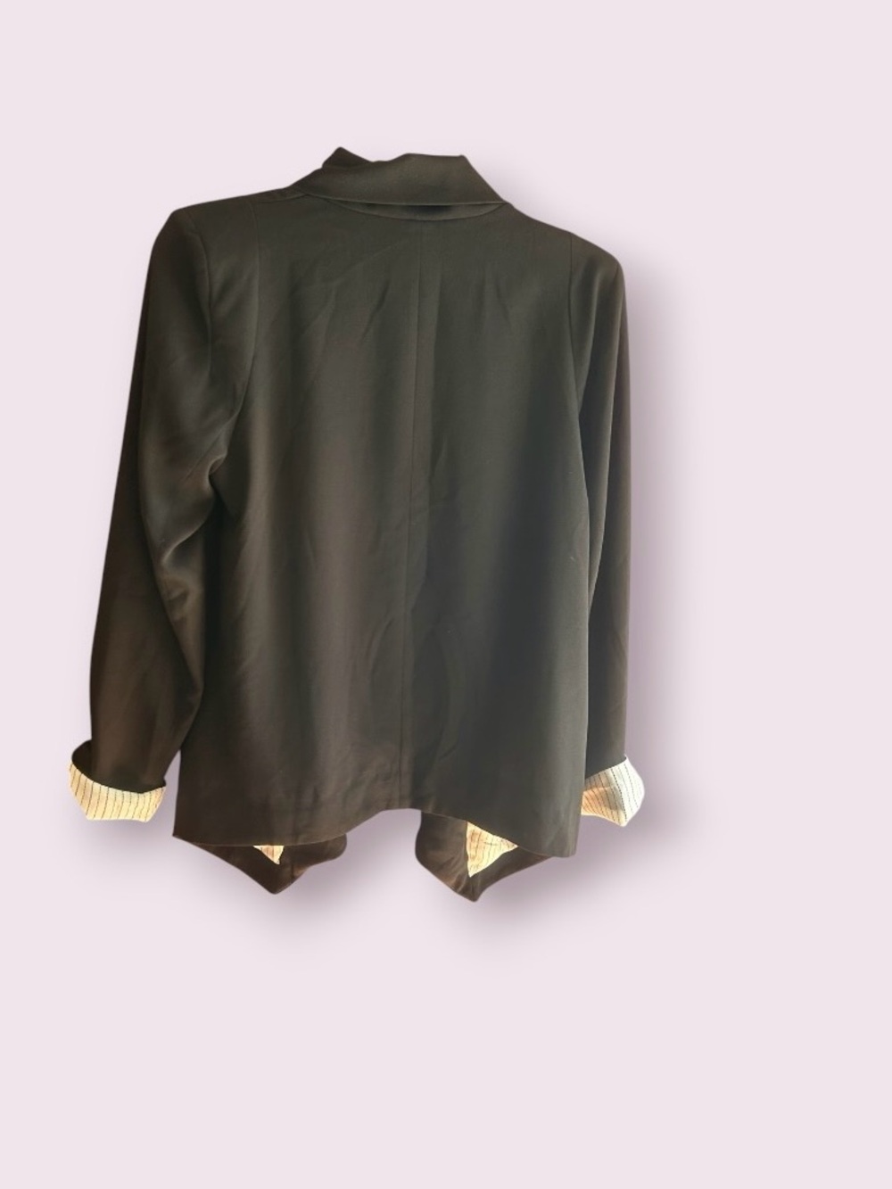 Greylin black waterfall front design open blazer Size S - Picture 2 of 7